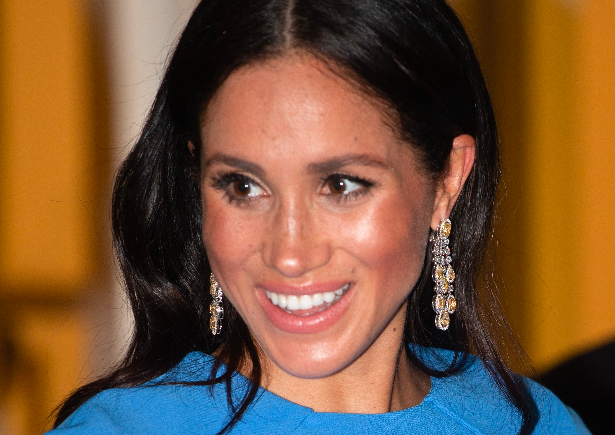 Meghan Markle is wearing controversial, gifted earrings. 