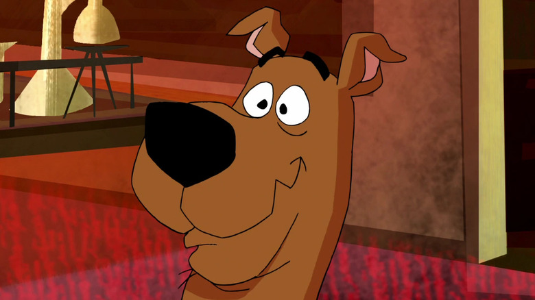 Scooby Doo looks confused. 