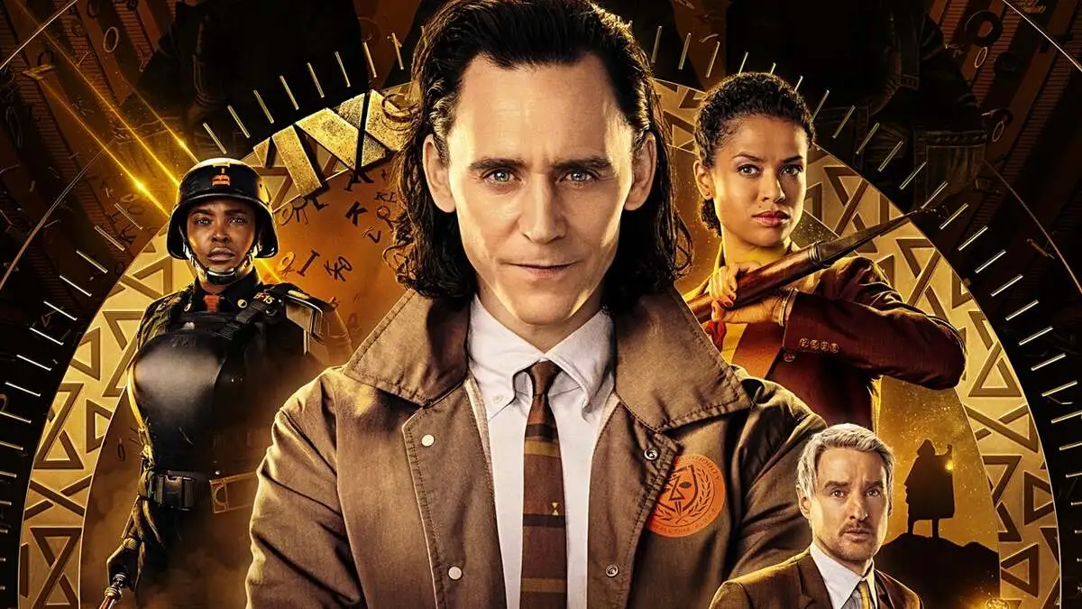 Wunmi Mosaku, Tom Hiddleston, Gugu Mbatha-Raw, and Owen Wilson on the 'Loki' season 1 poster