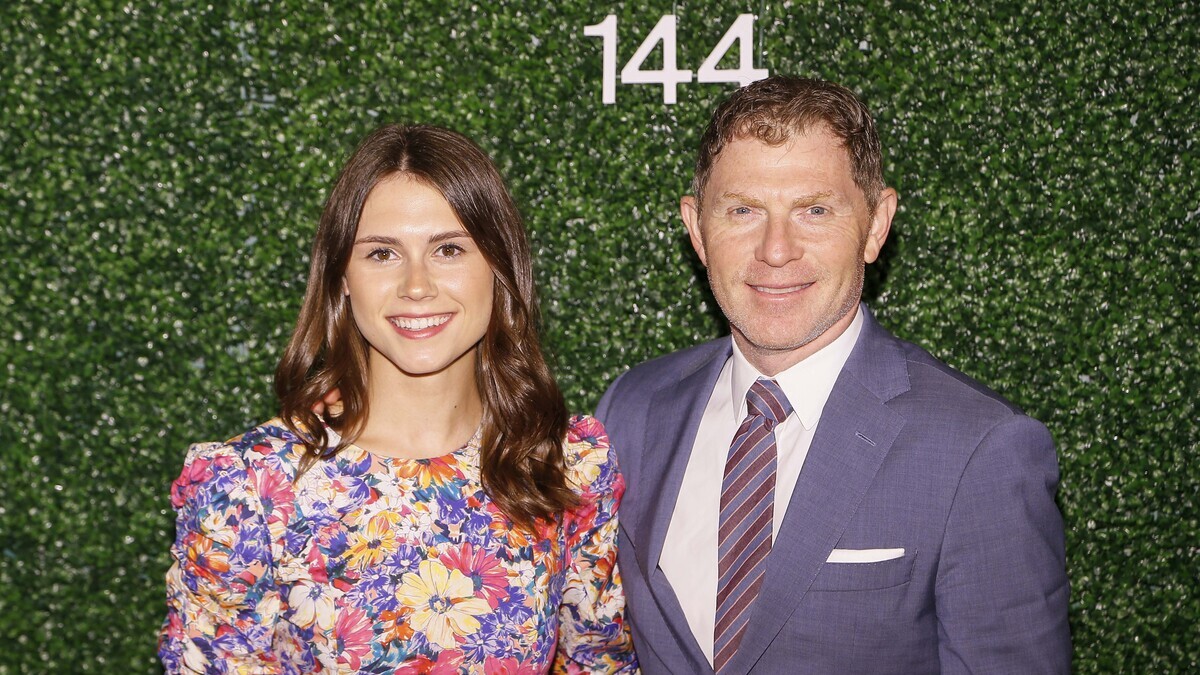 Sophie Flay and Bobby Flay at Pimlico Race Track.