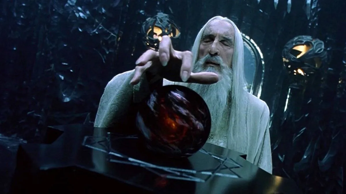 Christopher Lee as Saruman, 'The Lord of the Rings'