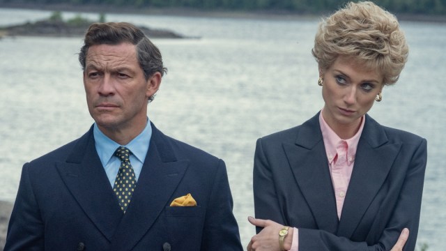 Elizabeth Debicki and Dominic West as Charles and Diana in 'The Crown'