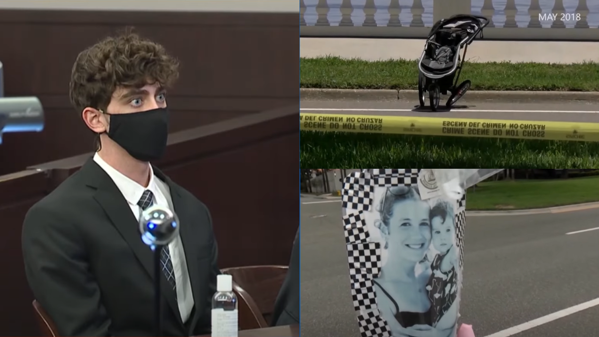 Cameron Herrin, stroller, and photo of victims, true crime