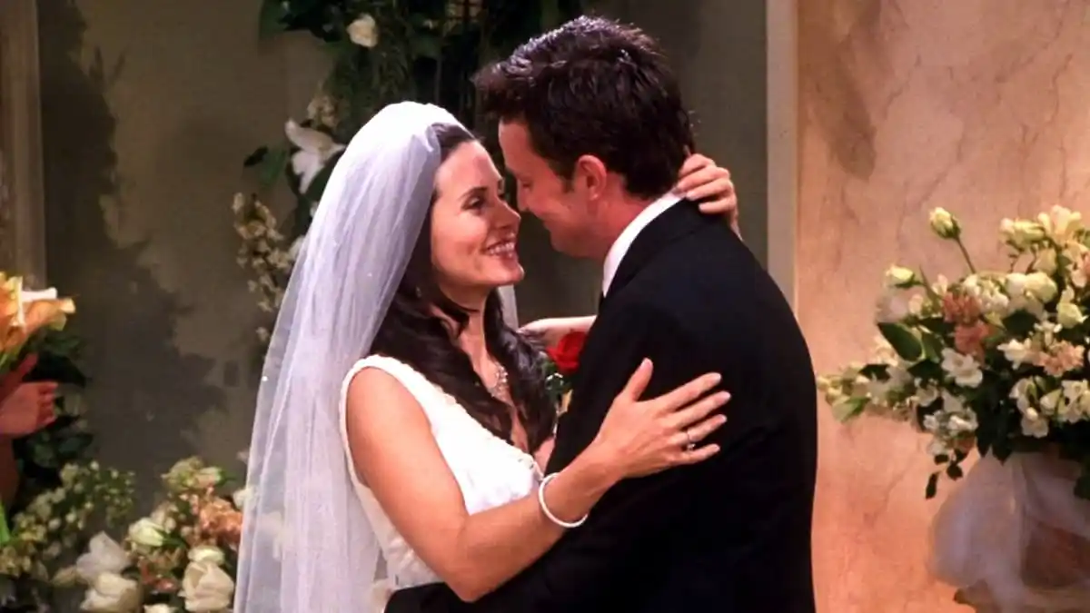 Chandler and Monica's wedding from Friends