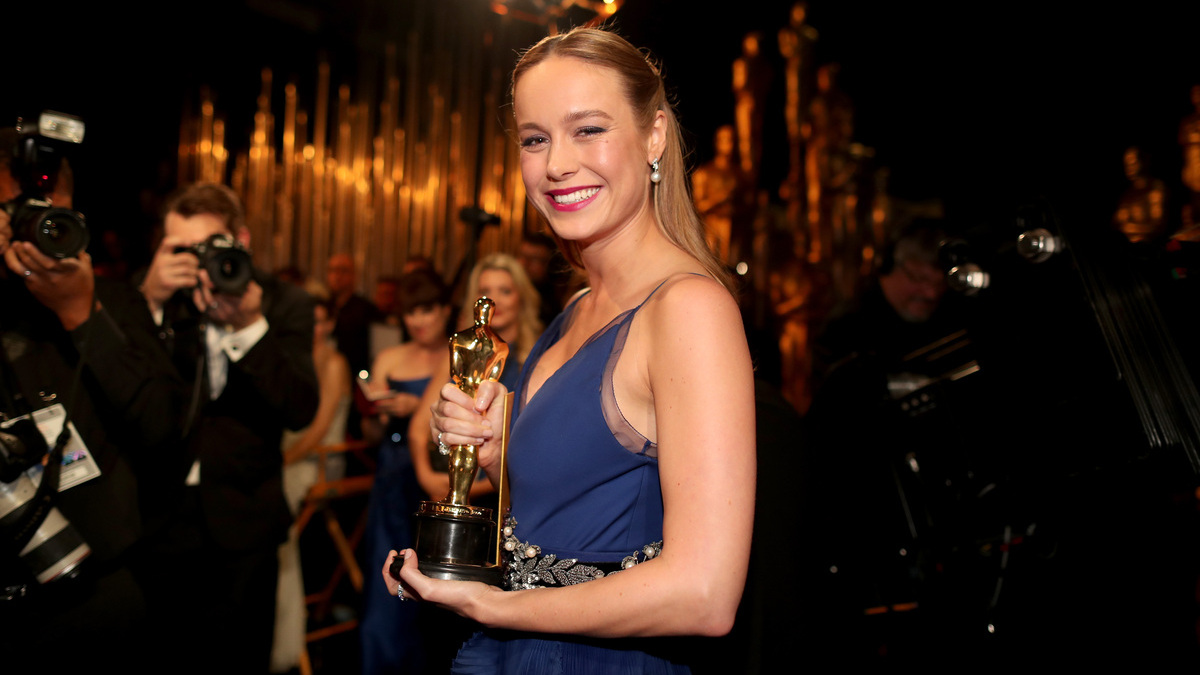 Actress Brie Larson, winner of Best Actress award for 'Room,' attends the 88th Annual Academy Awards at Dolby Theatre on February 28, 2016 