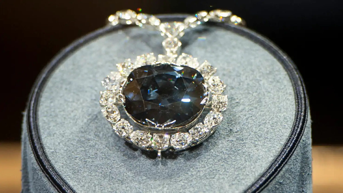 The Hope Diamond is thought to carry a curse from Louis XIV to an