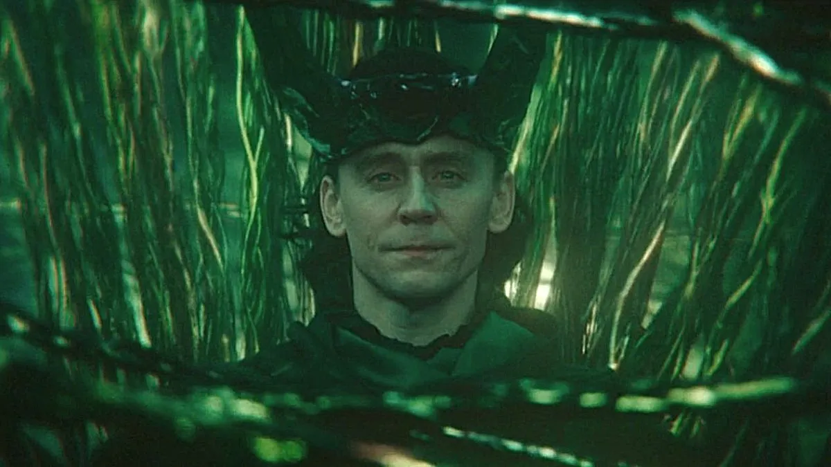 Tom Hiddleston as Loki in the final episode of 'Loki' season 2.