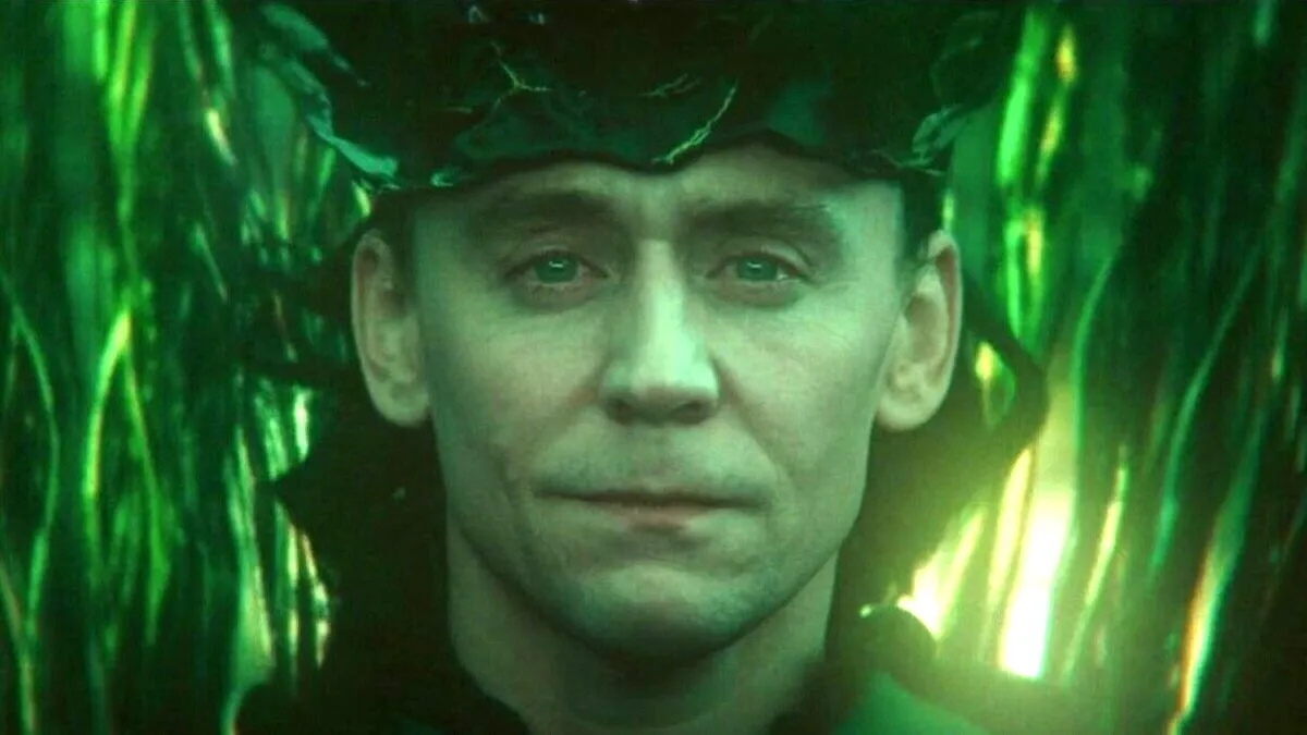 Close-up shot of Loki from the Loki season 2 finale.