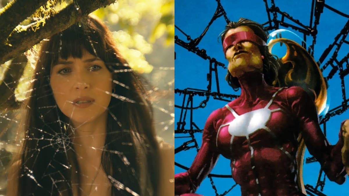 Madame Web in the movie and the comic.