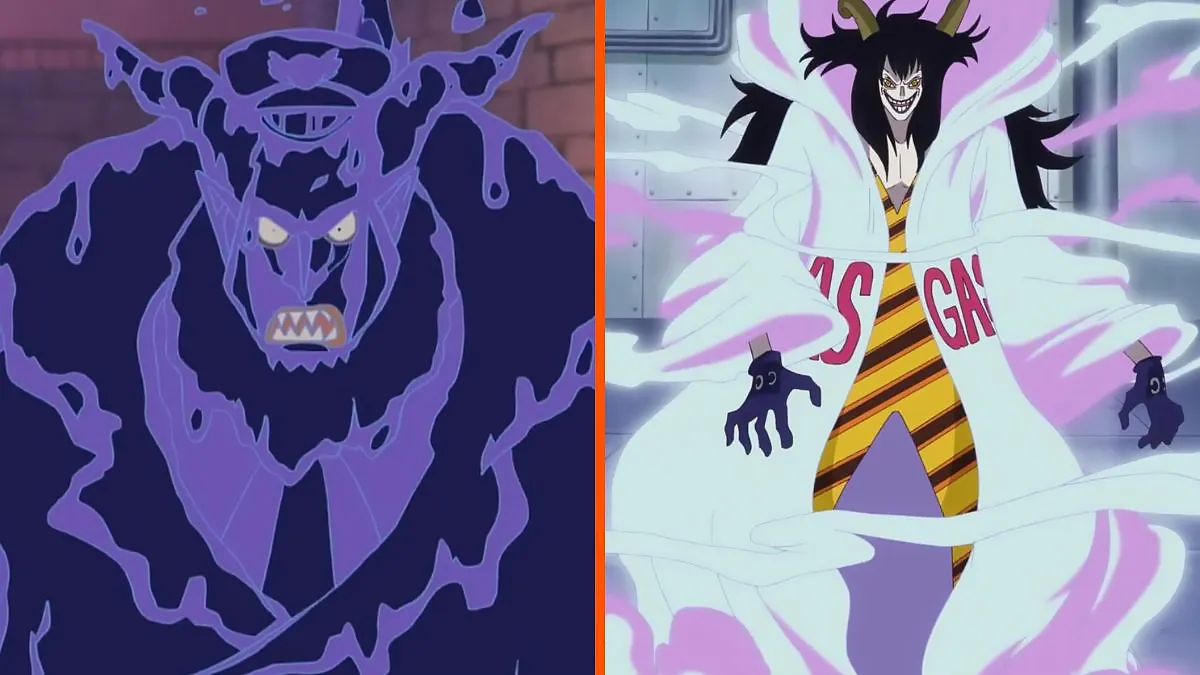 Magellan and Ceaser Clown side by side, One Piece