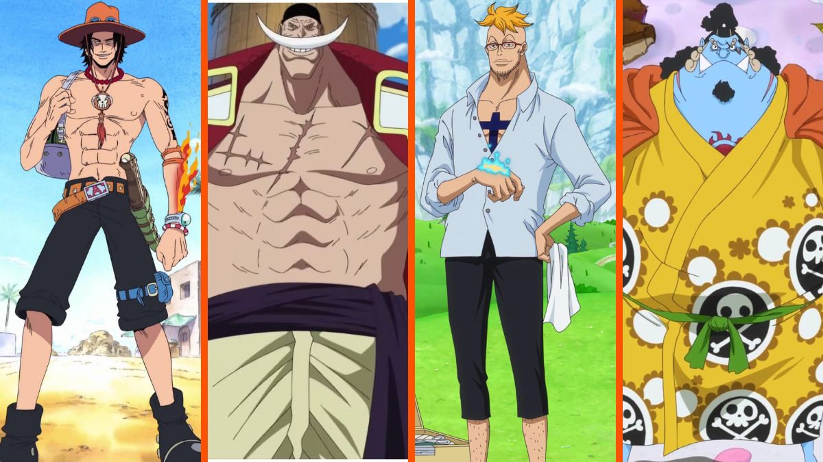 One Piece montage of Whitebeard, Ace, Marco and Jinbe