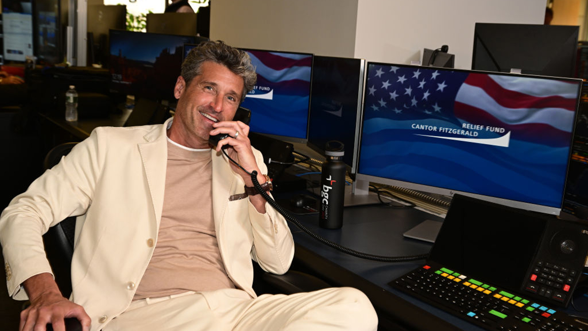 Patrick Dempsey attends the annual Charity Day hosted by BGC Group and The Cantor Fitzgerald Relief Fund on September 11, 2023 in New York City.
