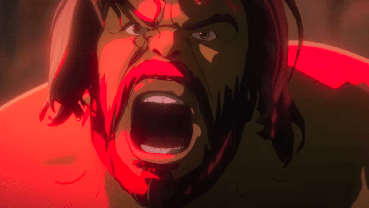 A shaggy-haired and mustached Red Hulk makes his MCU debut in What If...? season 2