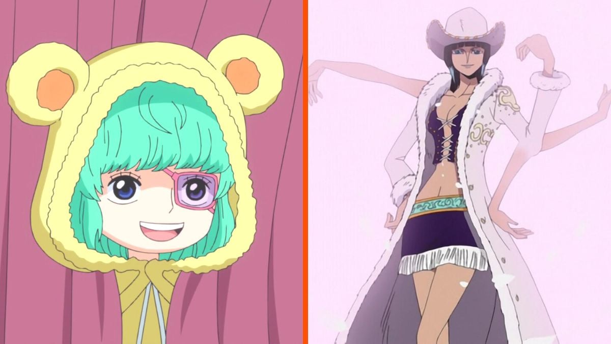 Robin and Sugar from One Piece side by Side