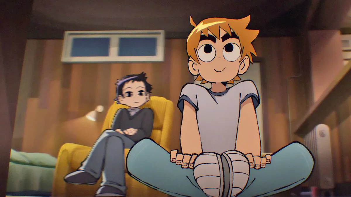 still from the trailer of Scott Pilgrim vs the world