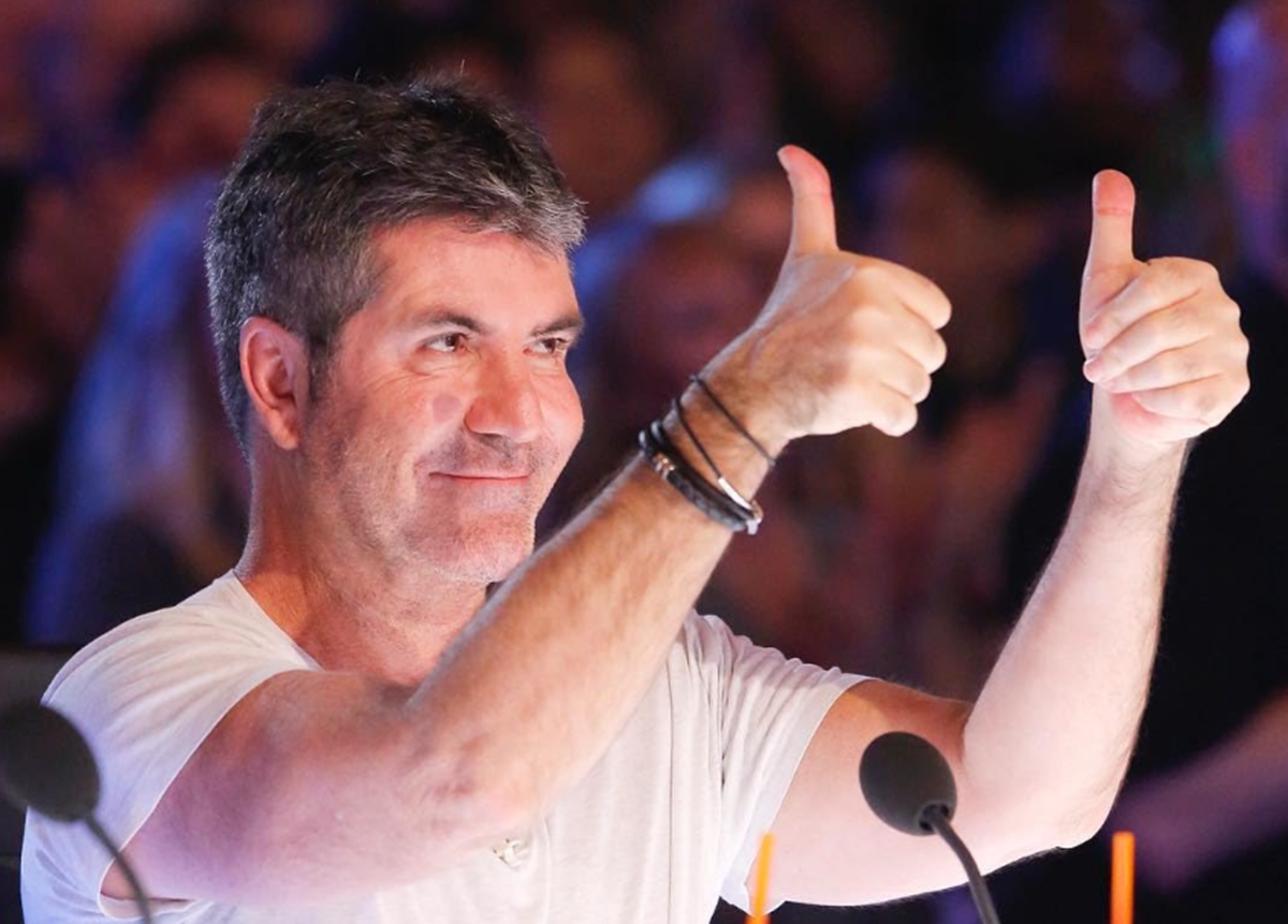 Judge Simon Cowell during a live episode of America's Got Talent