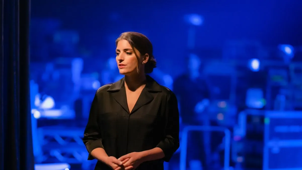 VANCOUVER, CANADA – APRIL 19: Writer Suleika Jaouad rehearses backstage at TED2019 - Bigger Than Us on April 19, 2019 in Vancouver, Canada. (Photo by Lawrence Sumulong/Getty Images)