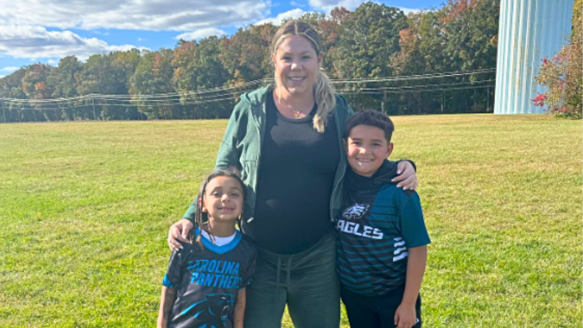 Kailyn Lowry and two of her boys.