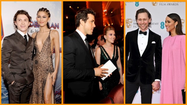 Tom Holland and Zendaya/Ryan Reynolds and Scarlett Johansson/Tom Hiddleston and Zawe Ashton