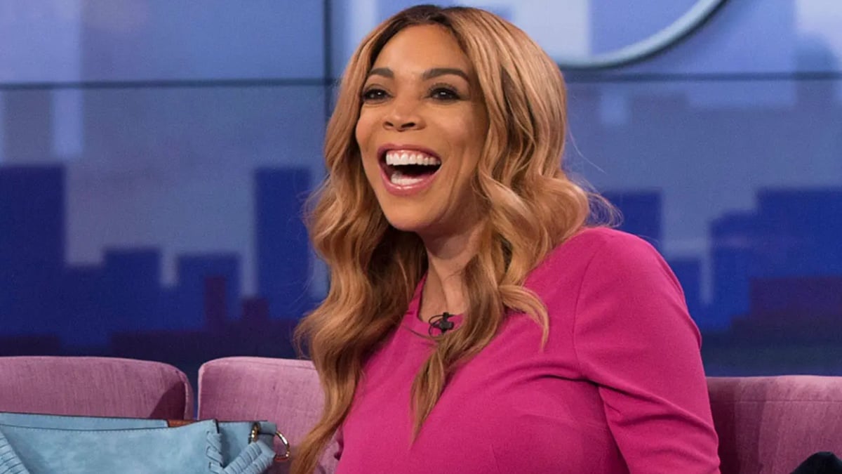 Wendy Williams is laughing on 'The Wendy Williams Show'.