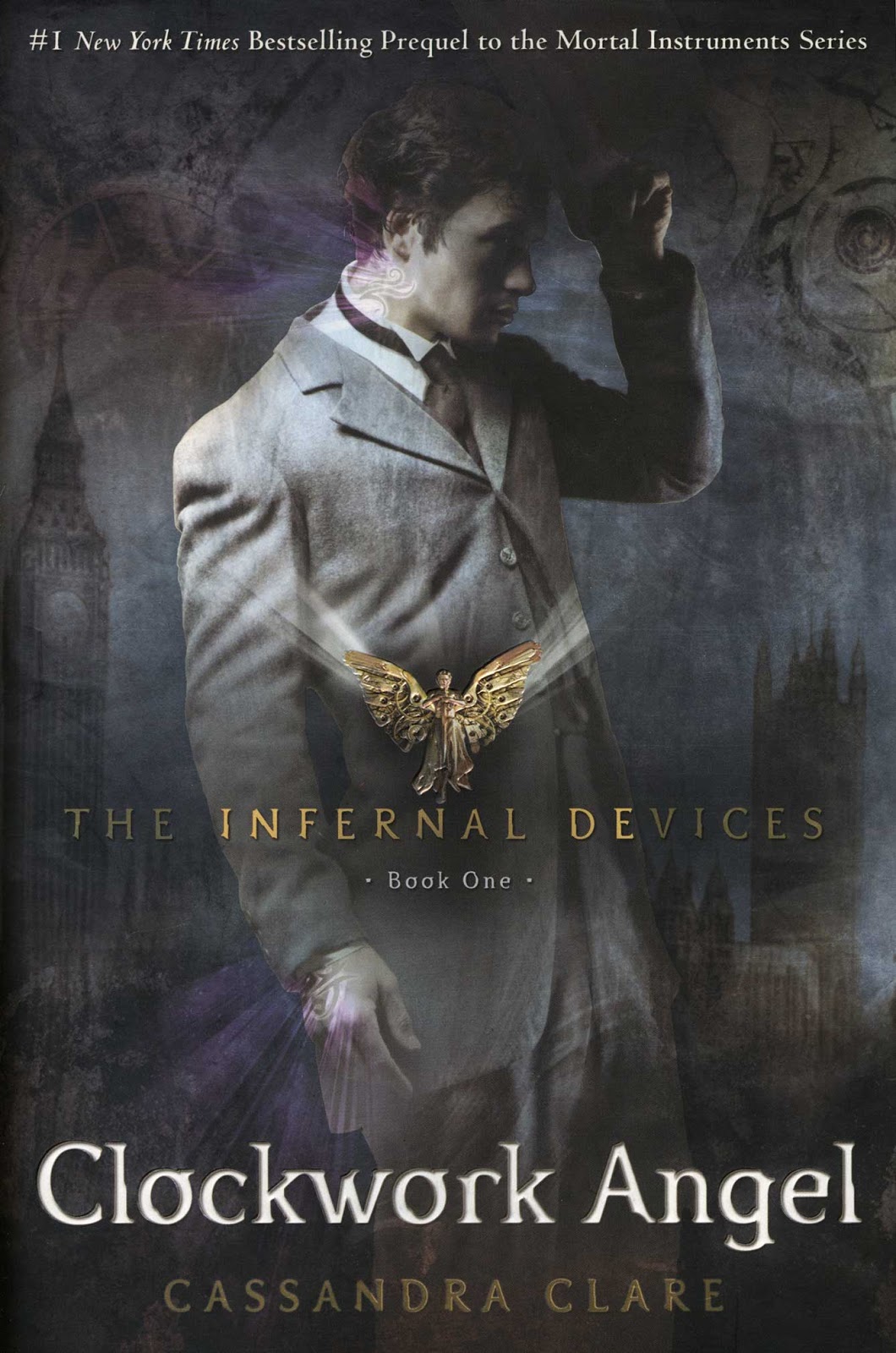 'Clockwork Angel' cover art from the 'Infernal Devices' trilogy