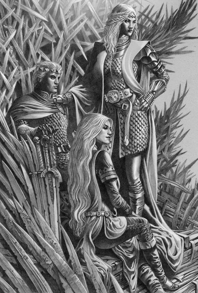Illustration from the 'Fire & Blood' spinoff book
