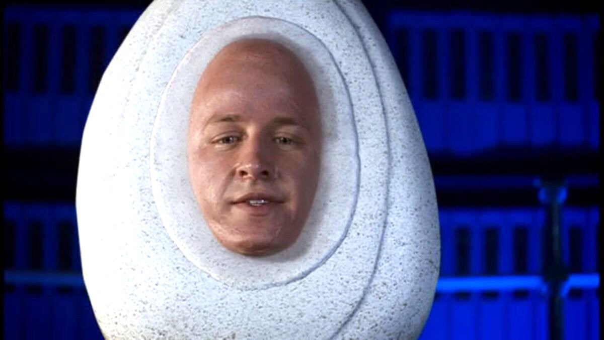 Josh Dallas cameos as the face of a spoon-shaped white robot in Doctor Who season 4. 