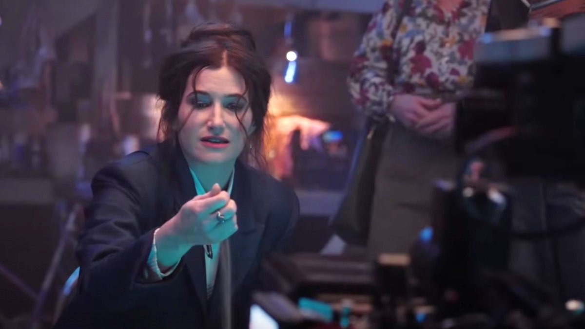 Kathryn Hahn as Agatha Harkness in a behind-the-scenes look at Agatha: Darkhold Diaries