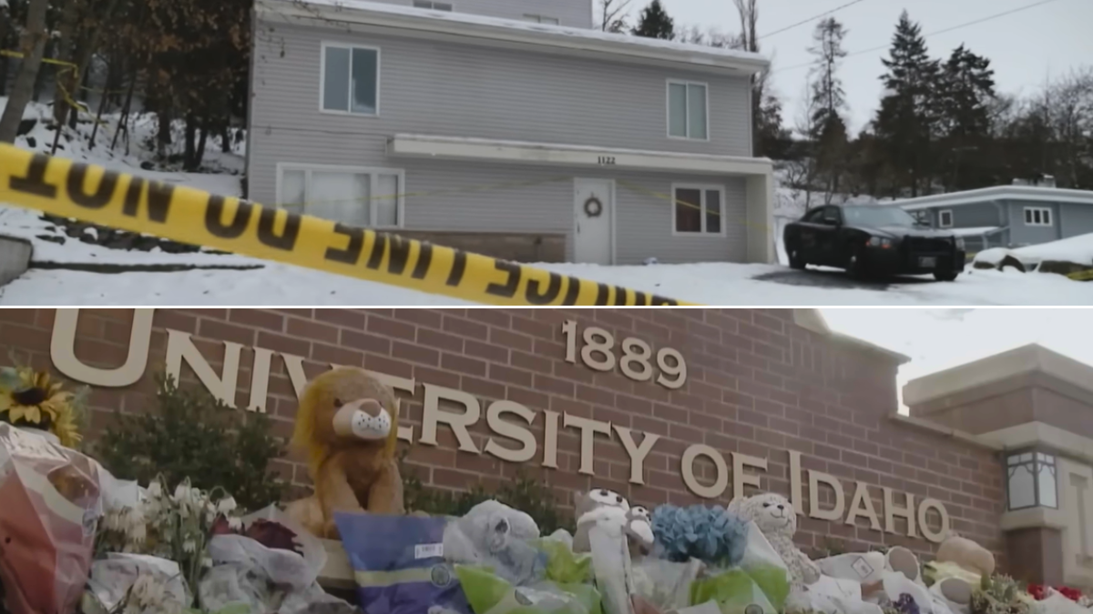True crime, off-campus house crime scene, memorial at University of Idaho