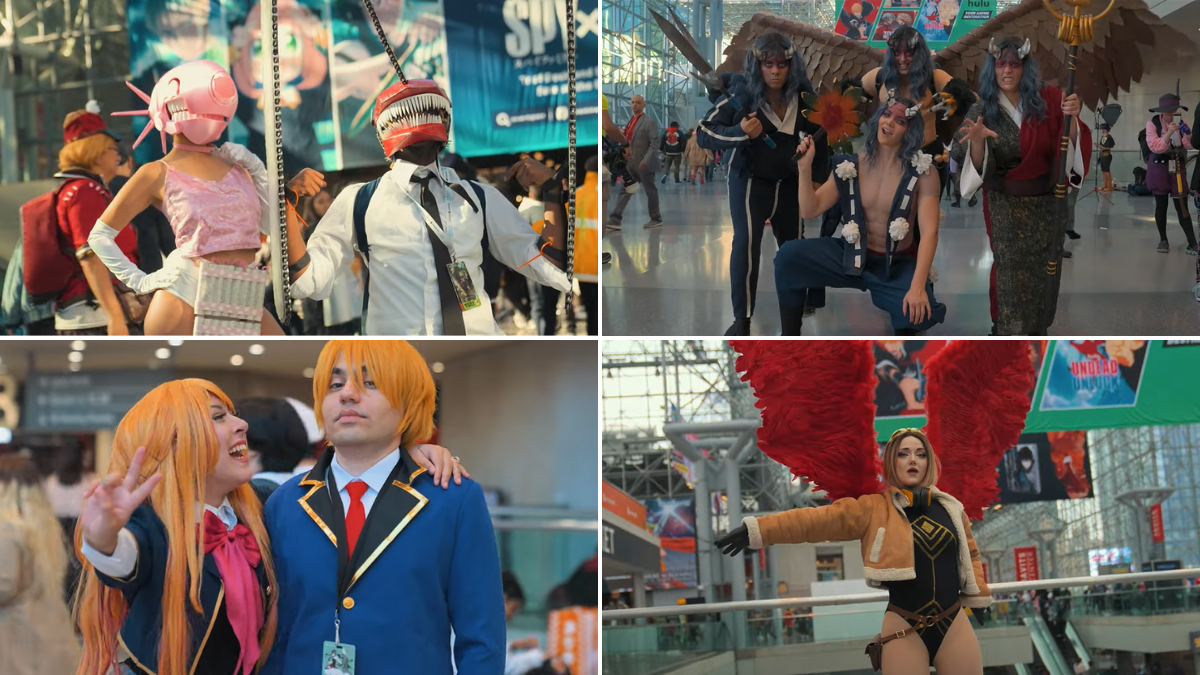 Cosplayers at Anime NYC 2023  collage