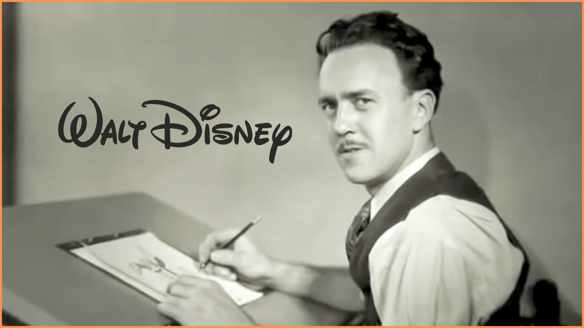 Walt Disney photo and logo