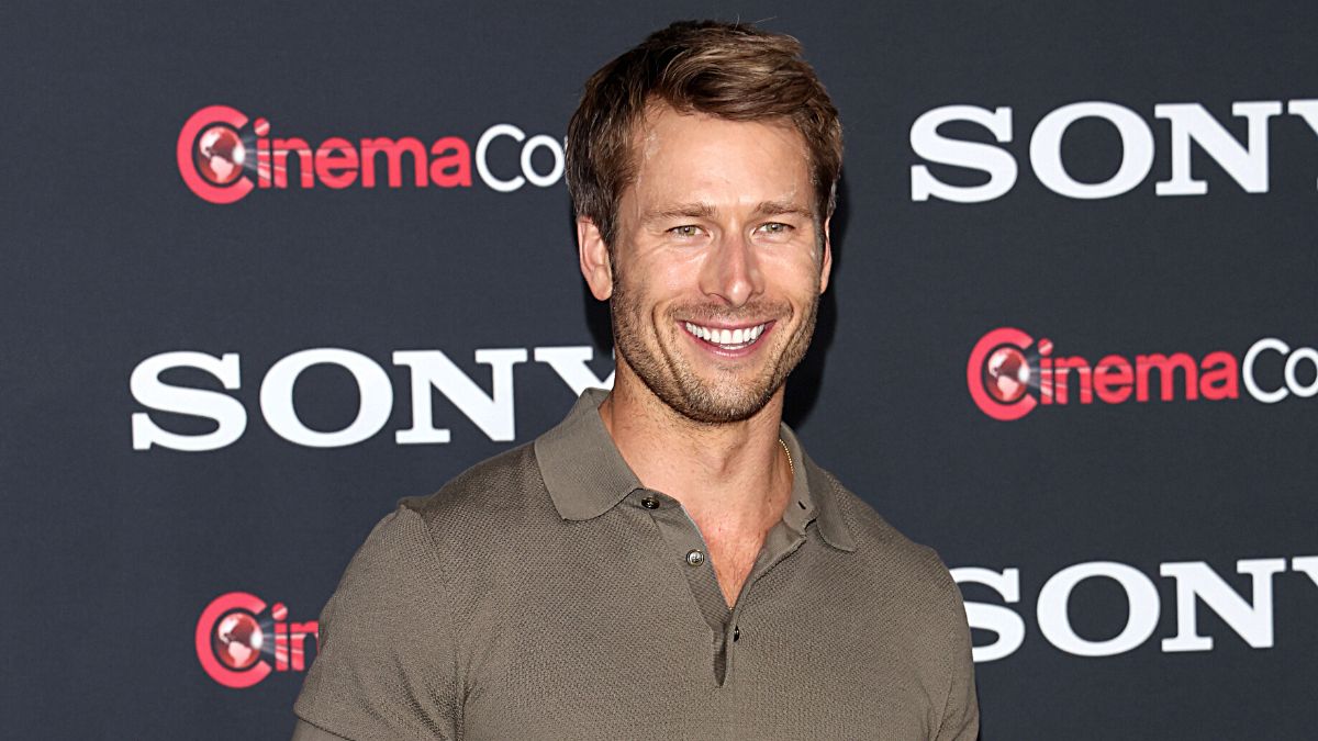 LAS VEGAS, NEVADA - APRIL 24: Glen Powell of "Anyone But You" attends the Sony Pictures Entertainment presentation during CinemaCon, the official convention of the National Association of Theatre Owners, at The Colosseum at Caesars Palace on April 24, 2023 in Las Vegas, Nevada.