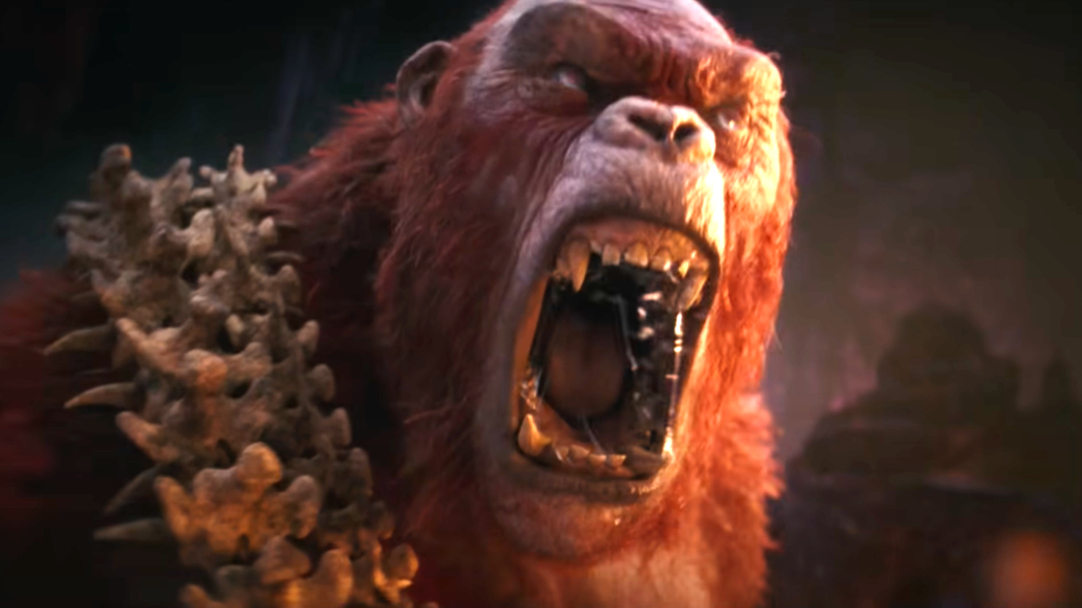 Skar King from 'Godzilla x Kong' screaming.
