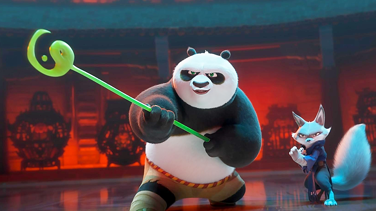 Po and Zhen in 'Kung Fu Panda 4'