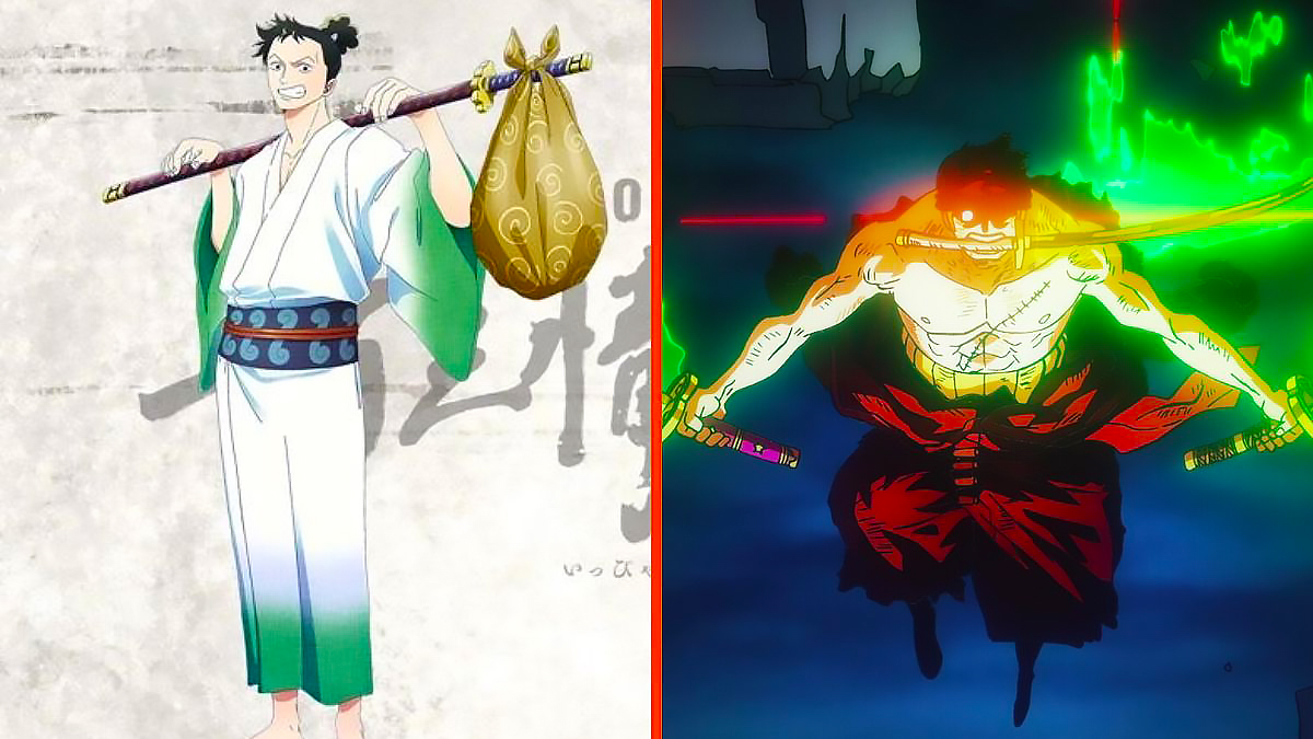 Zoro from One Piece and Ryuma in Monsters: 103 Mercies Dragon Damnation