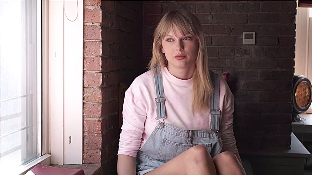 Taylor Swift looks pensive in screengrab from the Netflix documentary 'Miss Americana'.