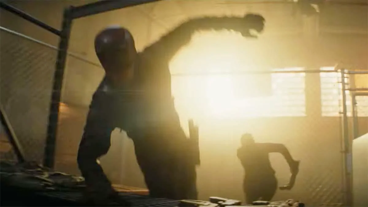 A brief glimpse of a shadowy Daredevil mid-fight scene in the Echo trailer.