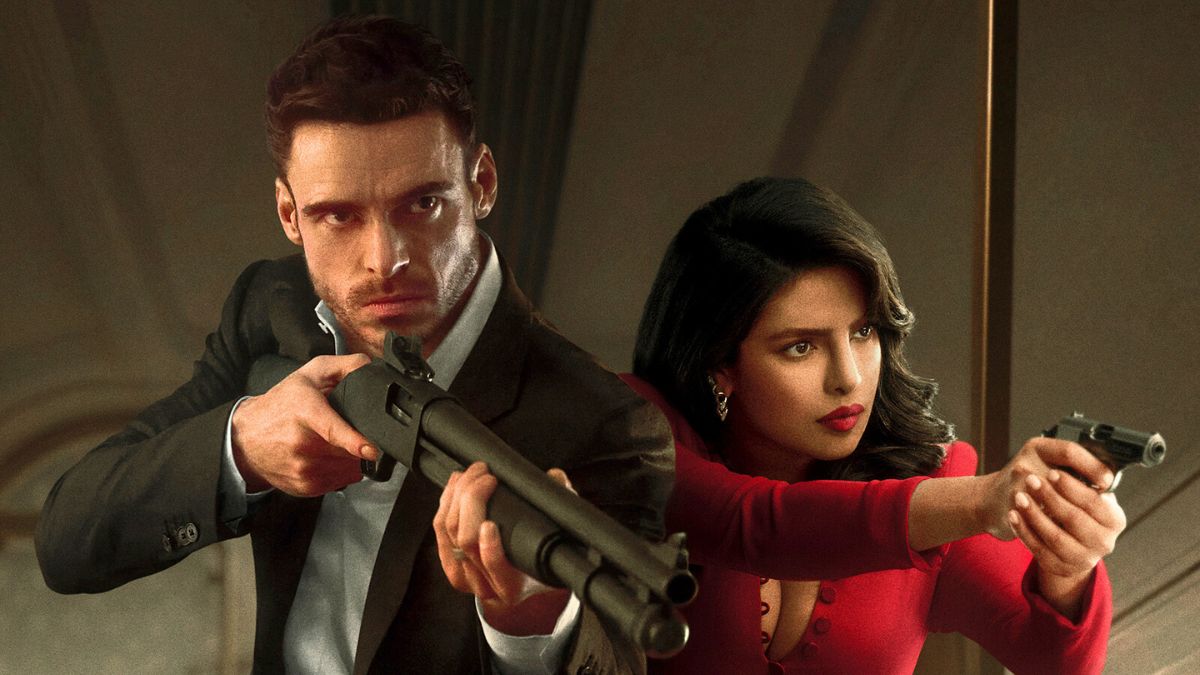 Richard Madden and Priyanka Chopra in Citadel season 1 poster