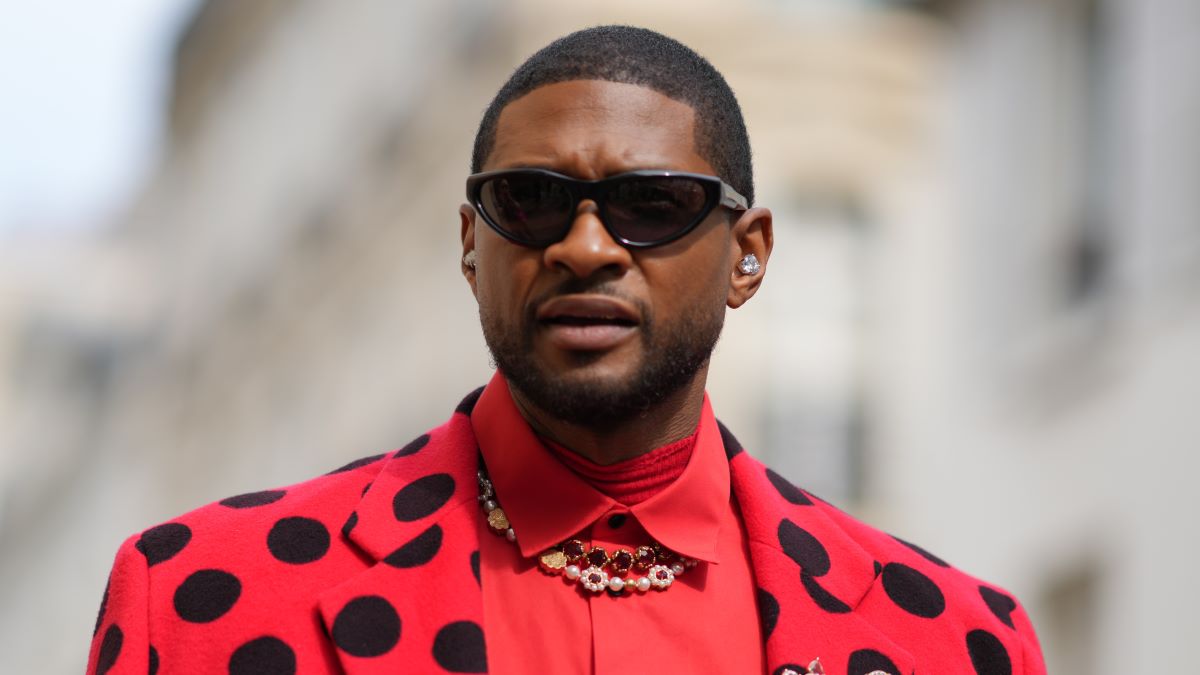 Usher is seen during the Womenswear Spring/Summer 2024 as part of Paris Fashion Week on September 27, 2023 in Paris, France. (Photo by Edward Berthelot/Getty Images)