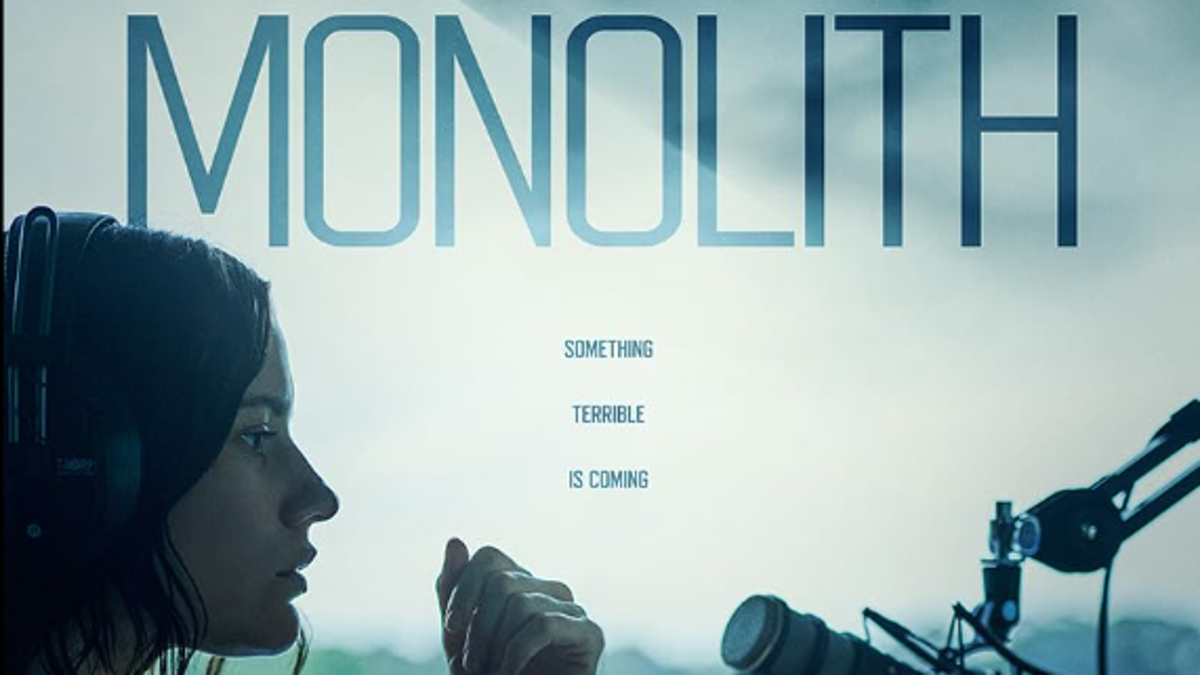 Screengrab of poster for 'Monolith'