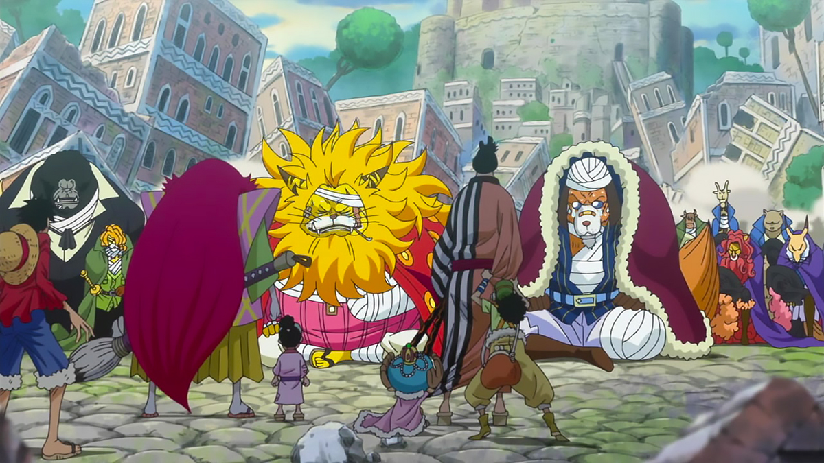 The minks in the Zou arc, episode 767 of One Piece