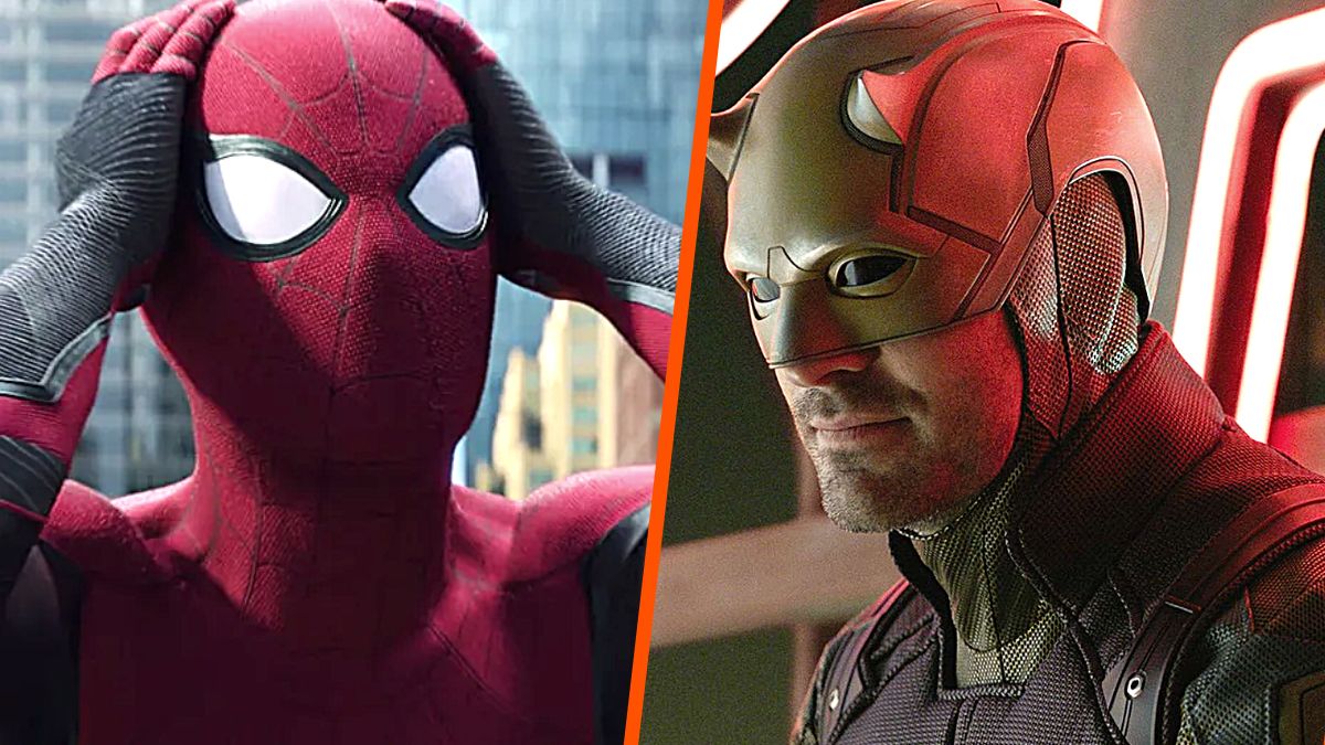 Tom Holland as Spider-Man in 'Spider-Man: No Way Home', and Charlie Cox as Daredevil in 'She-Hulk'.