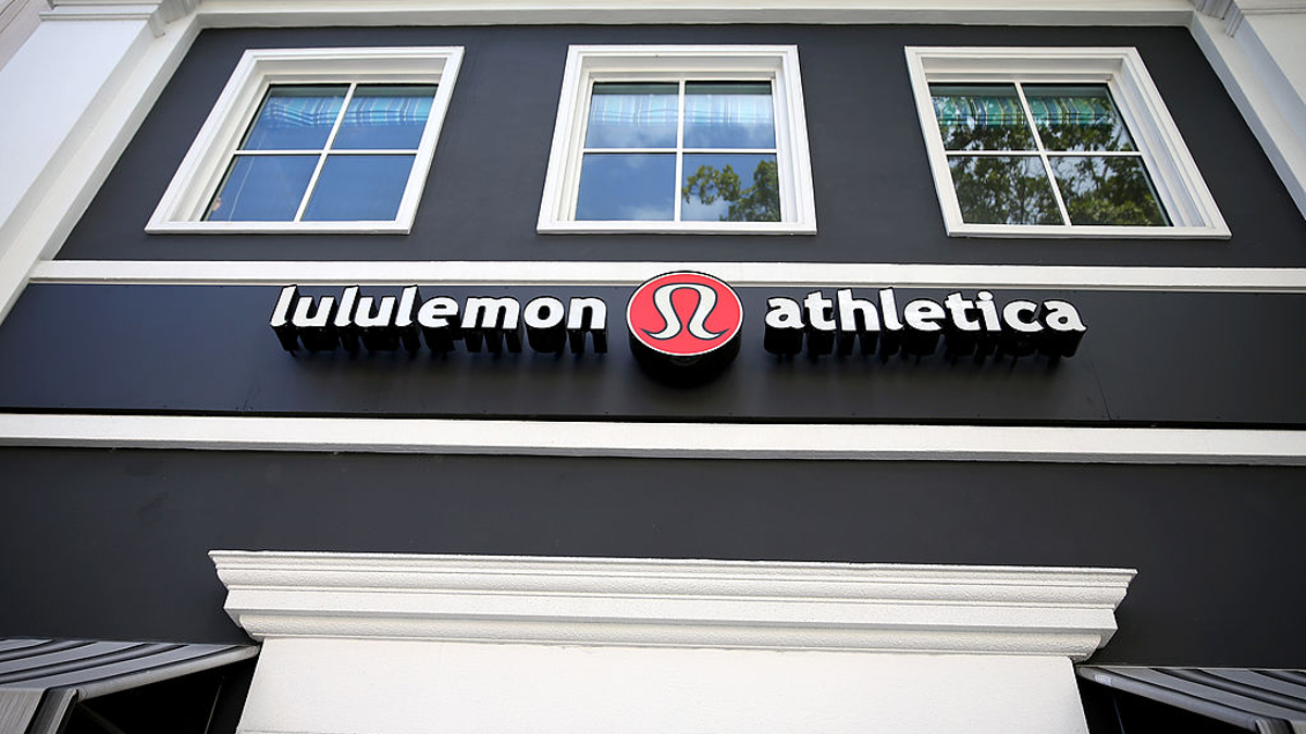A sign hangs on a Lululemon Athletica on December 10, 2013 in Miami, Florida. Lululemon Athletica, Inc. named Laurent Potdevin as their new chief executive and said founder Chip Wilson will step down as chairman after Wilson recently issued a formal apology for remarks he made about how "some women's bodies just don't actually work" for his company's yoga pants.