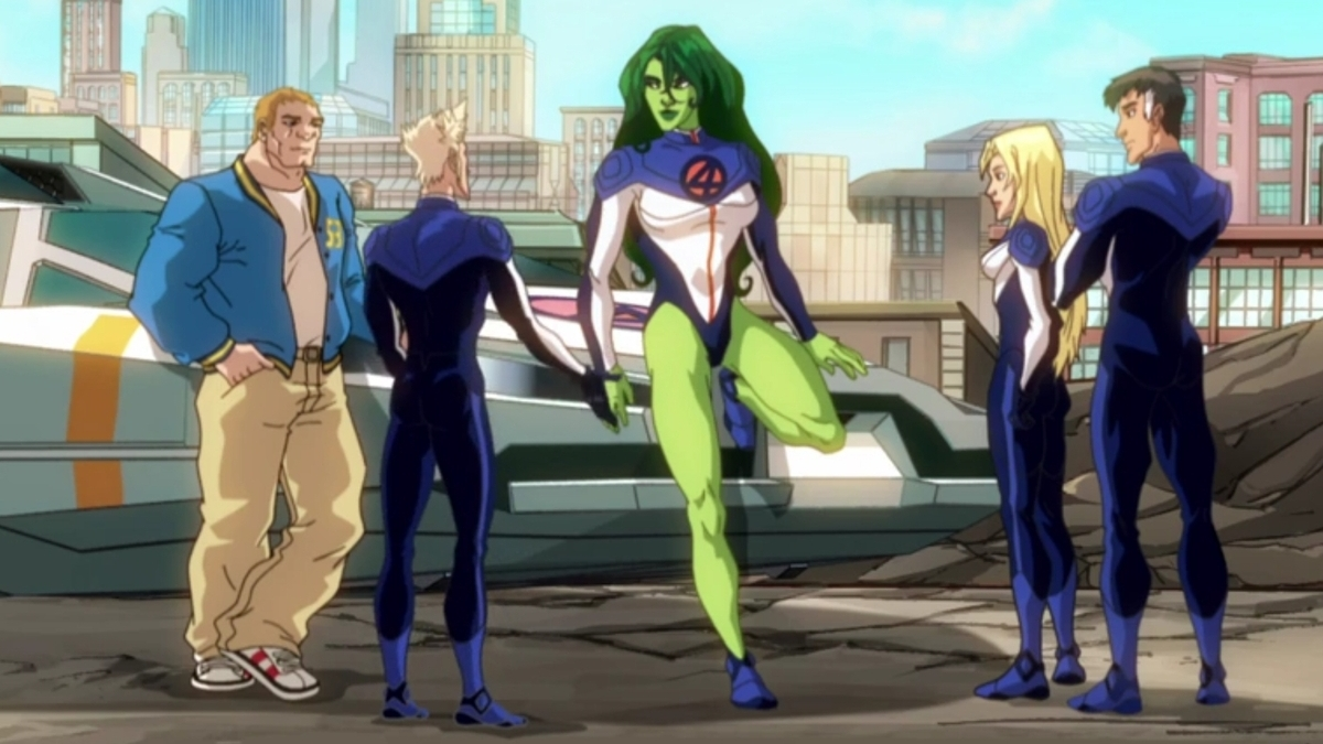 She-Hulk with the Fantastic Four in the Fantastic Four: World's Greatest Heroes animated series. 