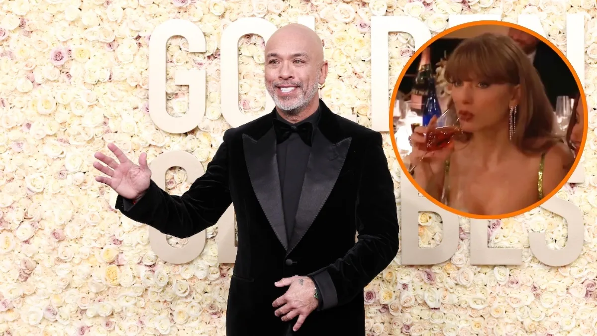 Jo Koy and Taylor Swift at the Golden Globes