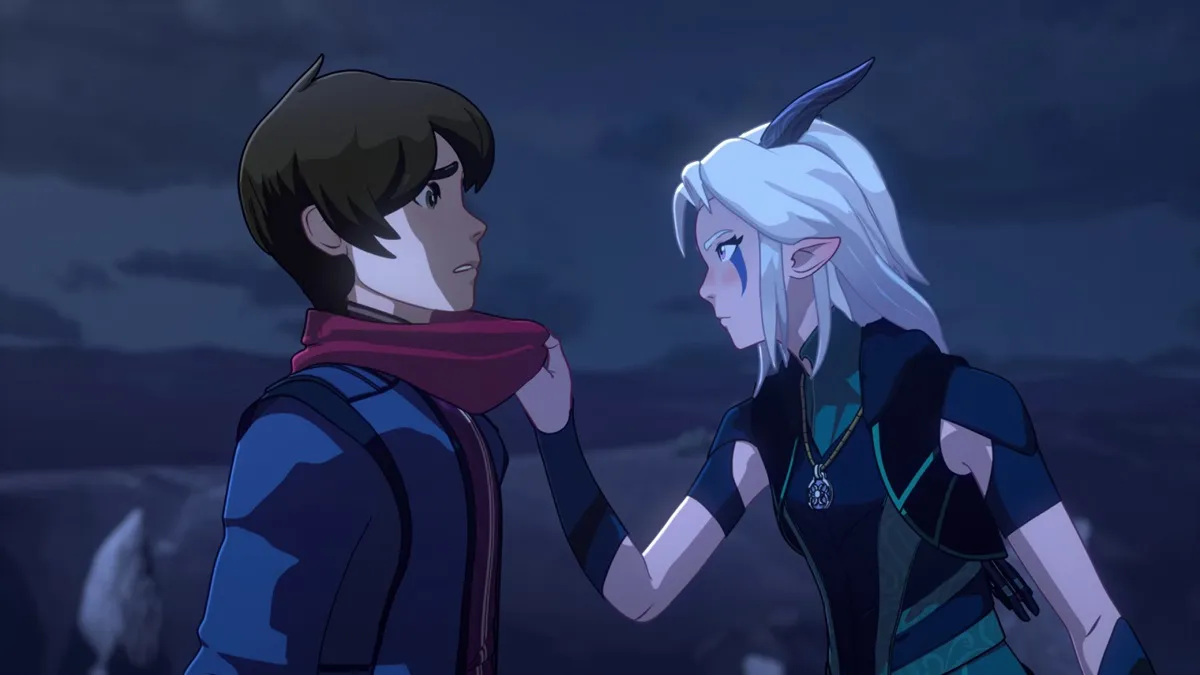 Rayla and Callum in 'The Dragon Prince'