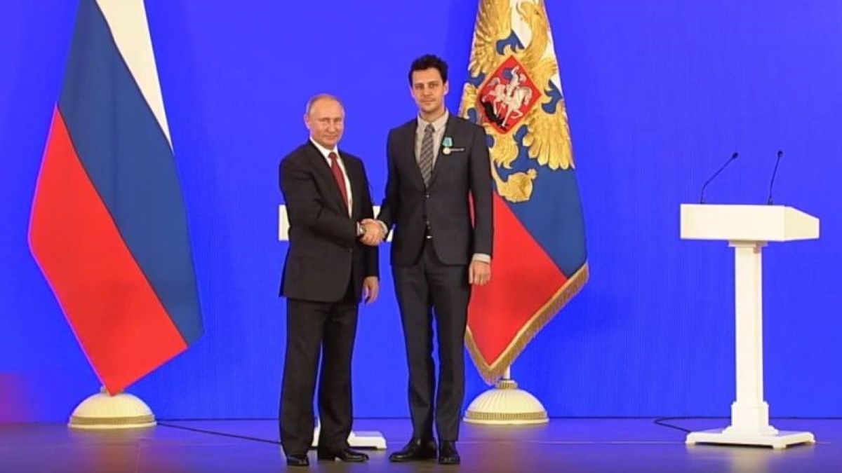 Miloš Biković and Vladimir Putin