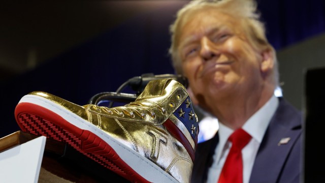 Donald Trump golden sneakers lawsuit
