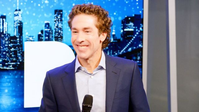 oel Osteen speaks during SiriusXM Joel Osteen Radio Town Hall with Joel and Victoria Osteen at SiriusXM Studios on December 16, 2019 in New York City. (Photo by Bonnie Biess/Getty Images for SiriusXM)