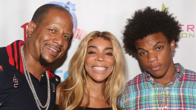 Kevin Hunter, wife Wendy Williams and son Kevin Hunter Jr pose at a celebration for The Hunter Foundation Charity that helps fund programs for families and youth communities in need of help and guidance at Planet Hollywood Times Square on July 11, 2017 in New York City. (Photo by Bruce Glikas/Bruce Glikas/Getty Images)